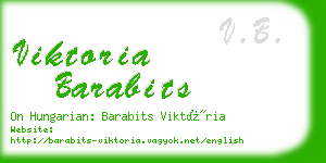 viktoria barabits business card